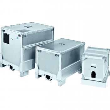 Aluminium box Zarges folding container RetouR for inliners